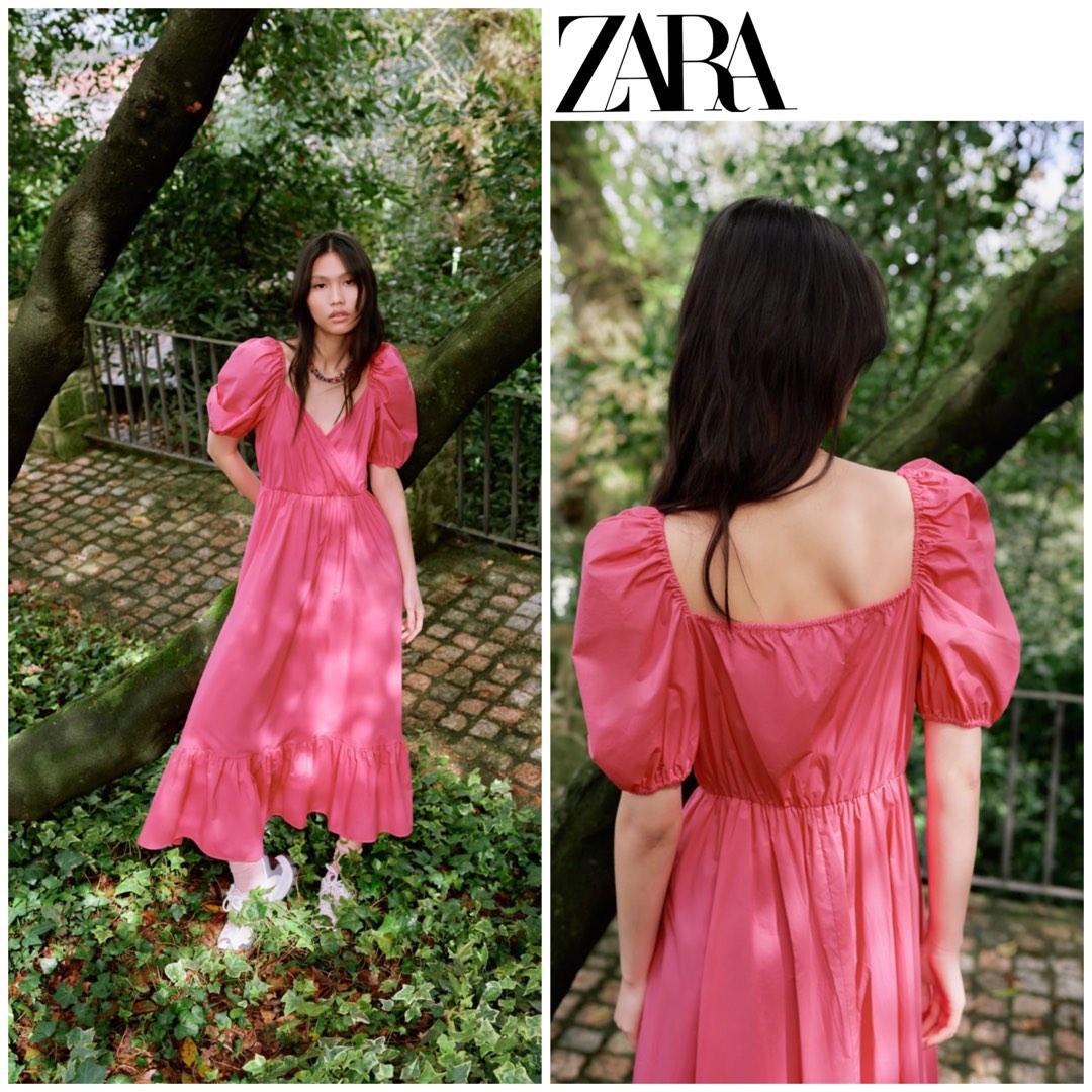 Zara Puff Maxi Dress, Women's Fashion, Dresses & Sets, Dresses on Carousell