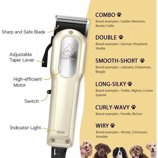 1154 OMORC Dog Clippers with 12V High Power for Thick Coats