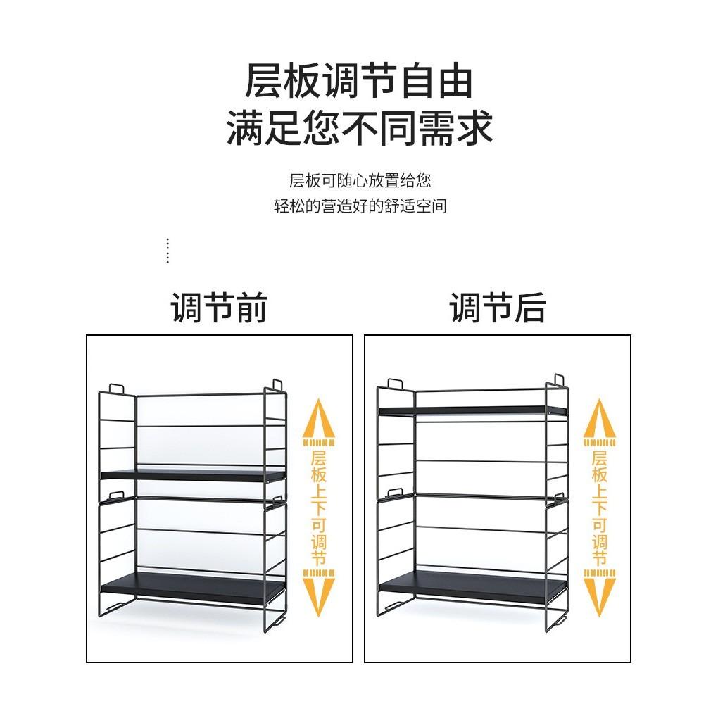 1/2/3 Tiers Desktop Shelf Organizer Adjustable Wood Display Desk Shelf
