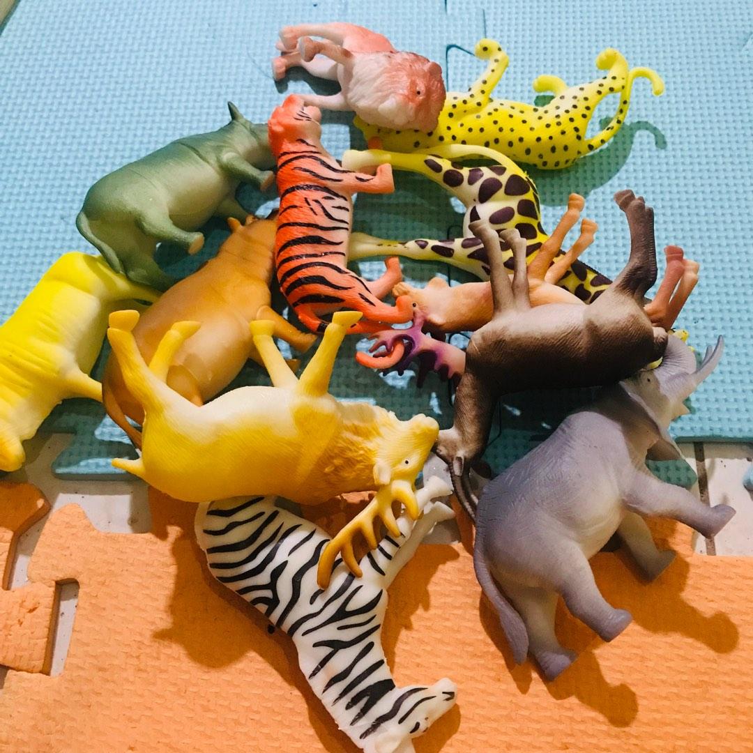 12 big sizes montessori safari wild animal toys, Hobbies & Toys, Toys
