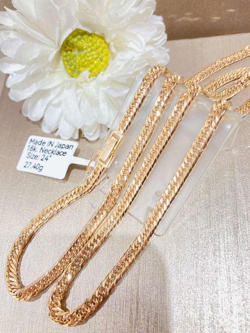 18k Japan Gold Necklace + 24k Japan Gold Assorted Pendants ~ Prices Varies  p2, Women's Fashion, Jewelry & Organizers, Necklaces on Carousell