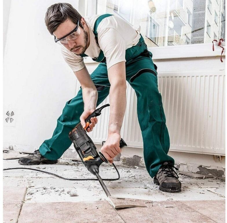 447 Tacklife TRH01A 1 1 4 inch Rotary Hammer Drill Furniture Home Living Home Improvement Organisation Home Improvement Tools Accessories on Carousell