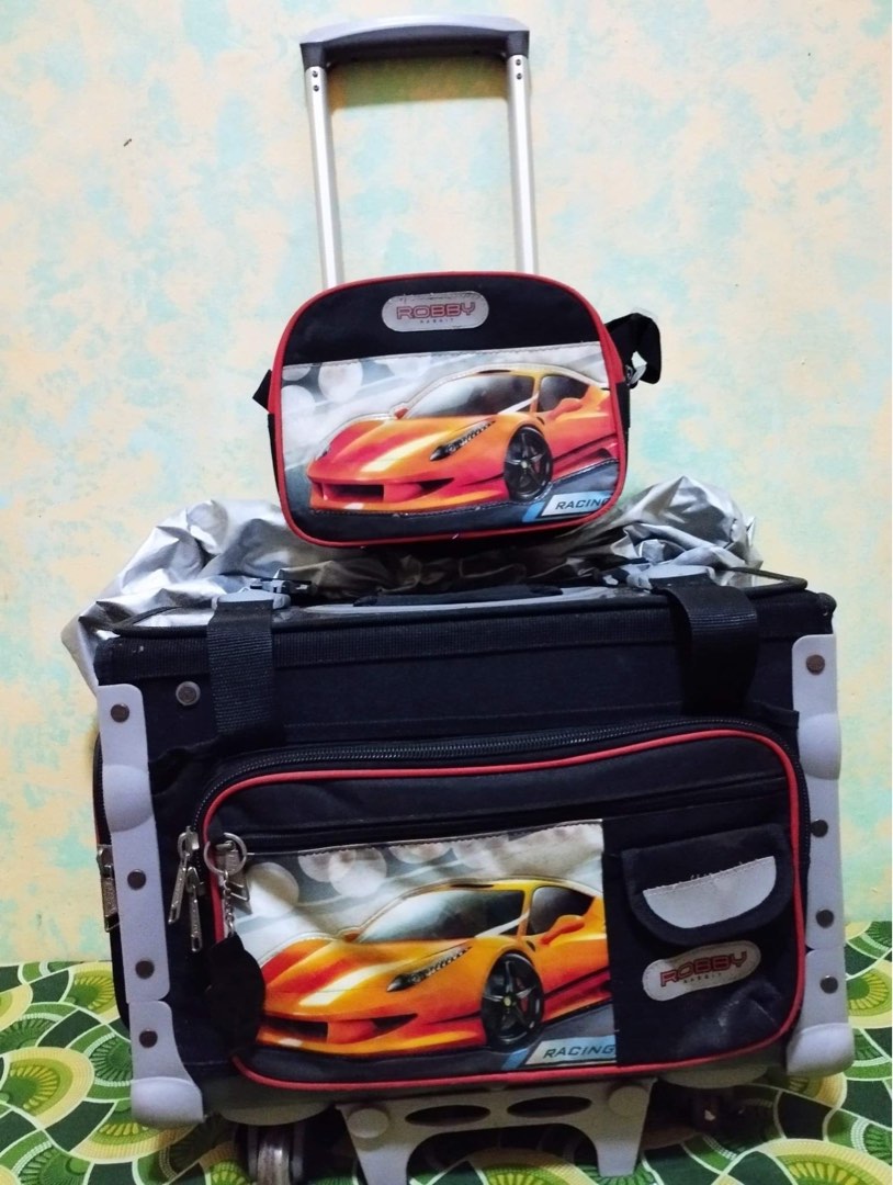 6 Wheels trolley bag Robby Rabbit, Babies & Kids, Infant Playtime on