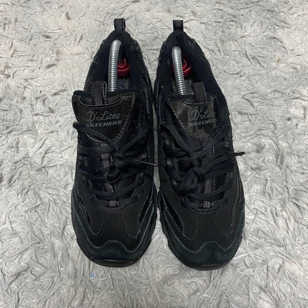 6uk skechers delight triple black Men s Fashion Footwear