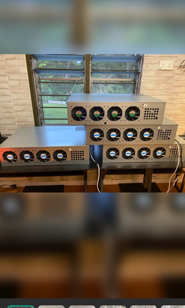 8 Silent Fans MINING RIG, Computers & Tech, Parts & Accessories ...