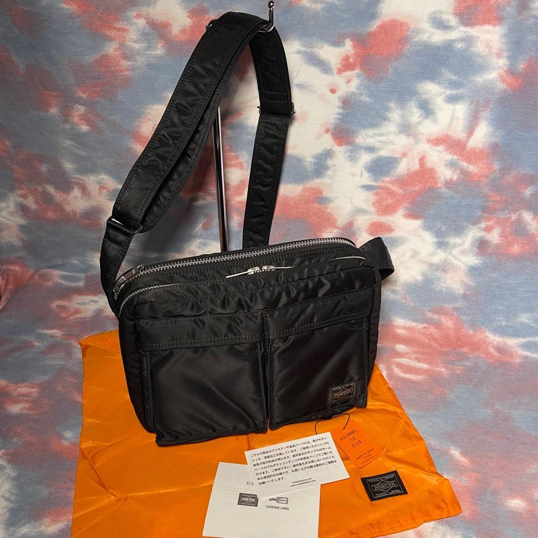 95% new porter tokyo tanker shoulder bag S black 黑色尼龍斜揹袋側