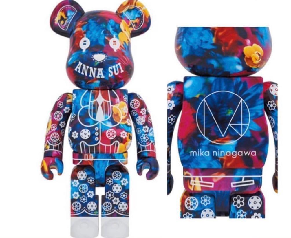 罕有款藝術品Bearbrick 1000% Anna sui 藍蓮花photographer 美國Anna