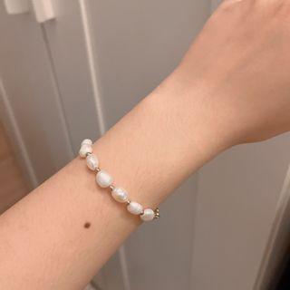 淡水異型珍珠 拼接 ot 扣 手鍊 不掉色
