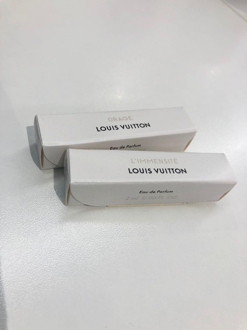 NEW LOUIS VUITTON Perfume Fragrance Travel Spray Sample 0.06 oz/2ml L' Immensite