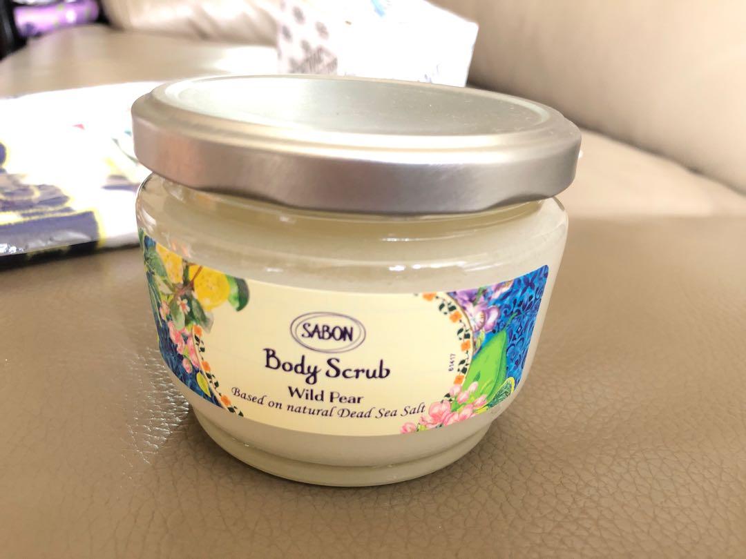 全新未開Sabon Wild Pear body scrub dead sea salt 2022年夏日香港限