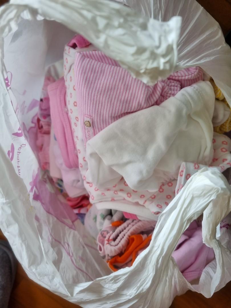 Bag of baby clothes sales
