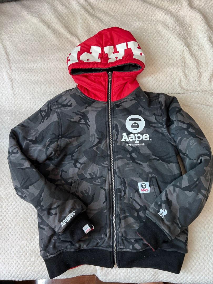 AAPE Reversible Zipped Hoodie / Jacket / 猿人雙面有帽拉鍊衛衣