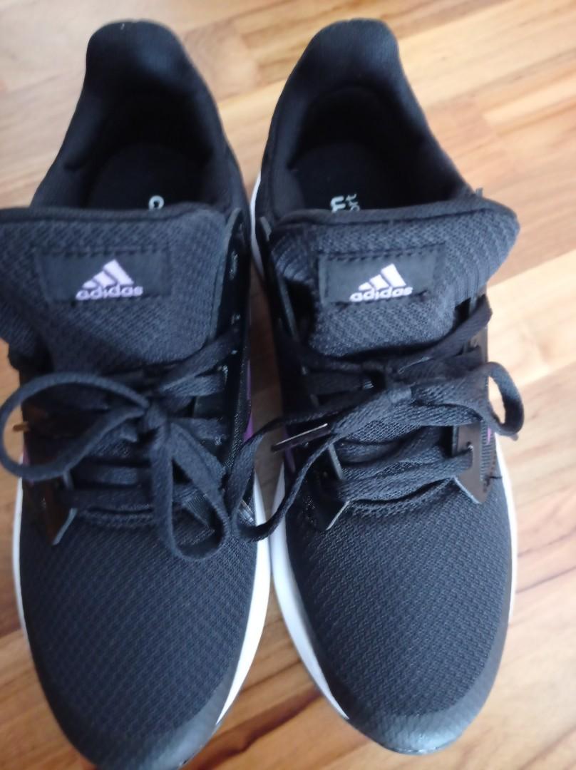 Adidas womens running shoes black online