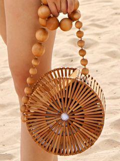 Adorable Wooden Summer Handbag