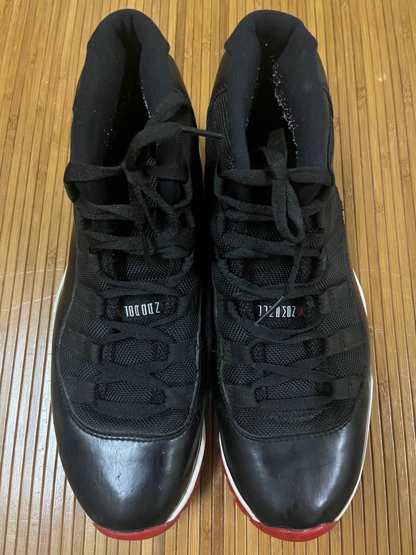 jordan 11 bred crease