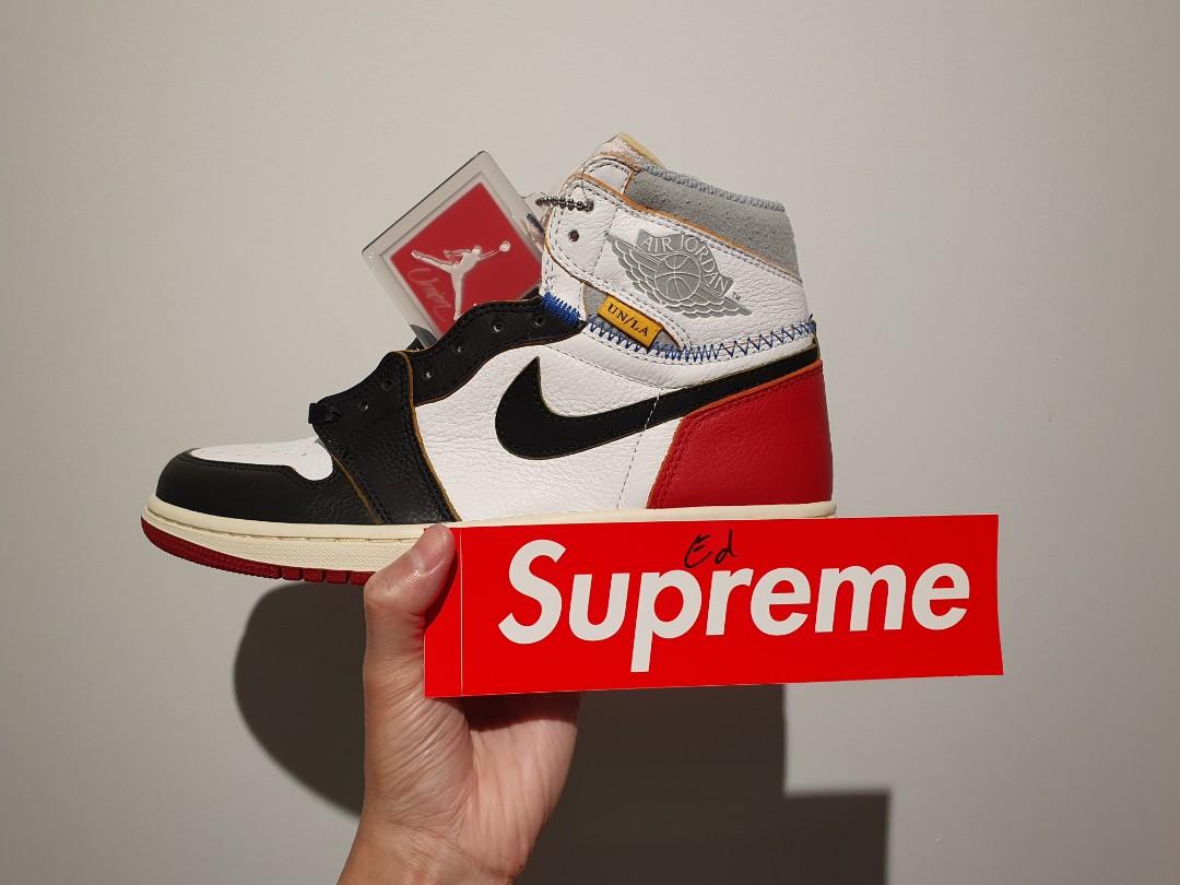 Jordan 1 high union black toe outlet