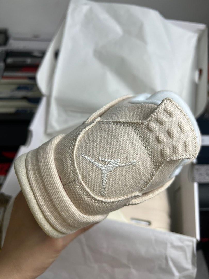 AIR JORDAN 4 ‘CANVAS’, Men's Fashion, Footwear, Sneakers on Carousell