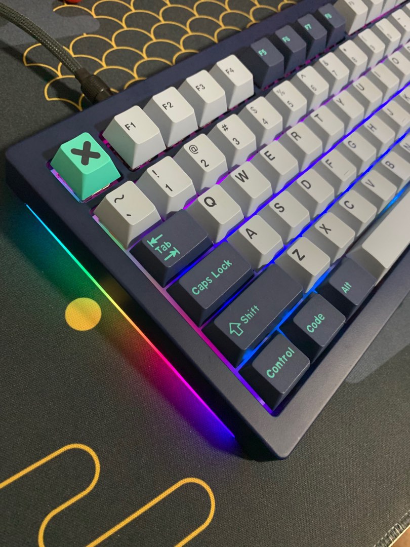 Akko 5075 Navy Blue RGB Barebones Gasket Mount Custom Mechanical