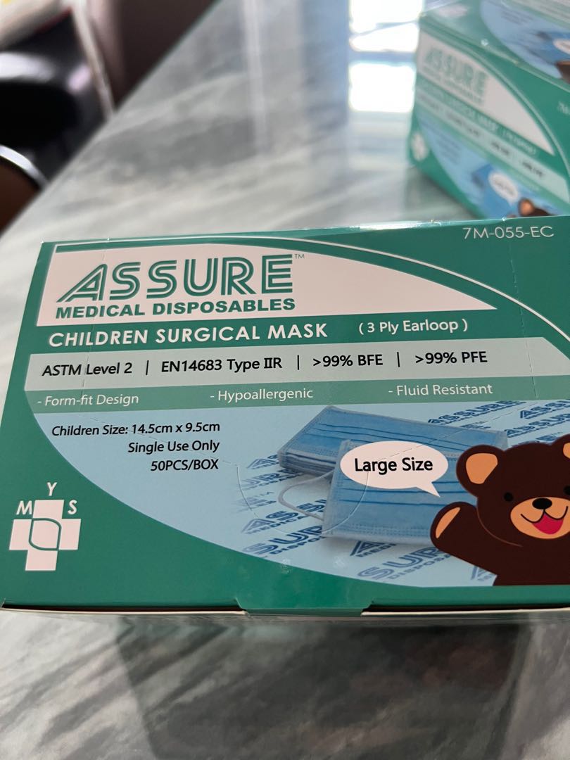 Assure Kid Mask, Health & Nutrition, Face Masks & Face Shields on Carousell