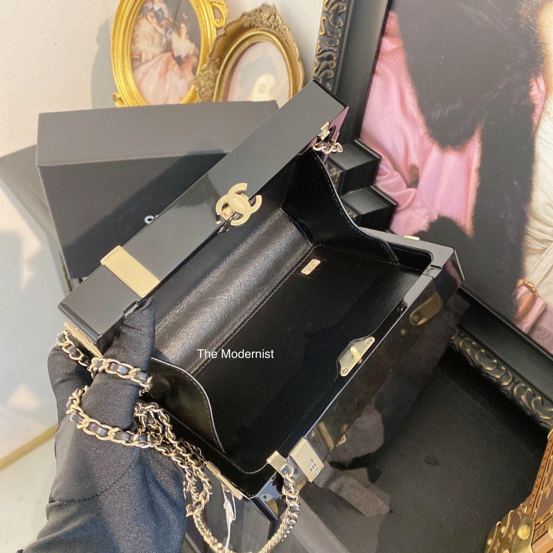Authentic Chanel Black Gift Box Evening Clutch Bag Luxury Bags Wallets on Carousell