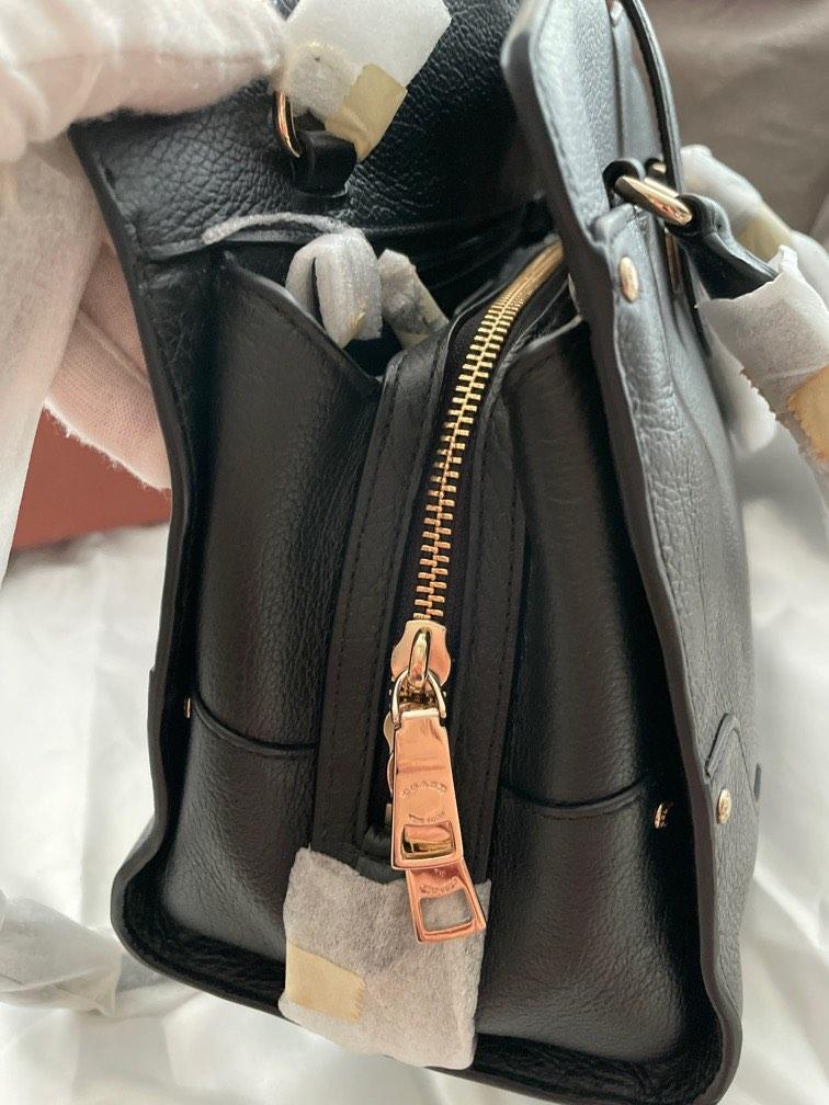 Authentic Coach Mercer 30 leather black gold Tone Hardware