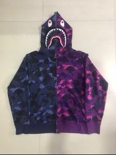 Bape Camo Shark Hoodie All Sizes Sweatshirt ( REP) Fits Size Large Men's  And W