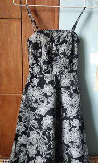 Black White cocktail dress semi formal