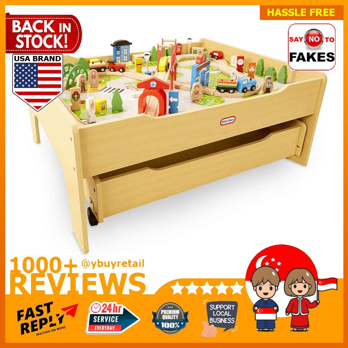 WOODEN Wood Train Railway Activity 