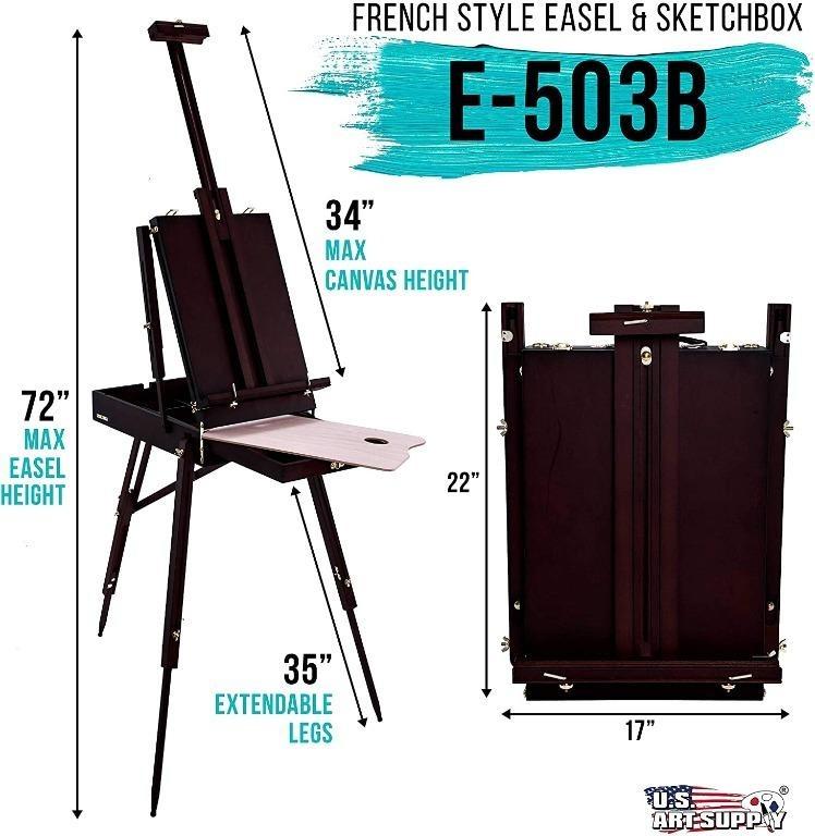 KINGART 730 Large Wooden French Style Field and Studio