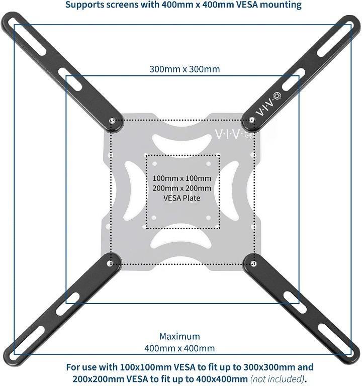 [BML] VIVO Steel VESA Extension Mount Adapter Brackets for Screens 32 ...