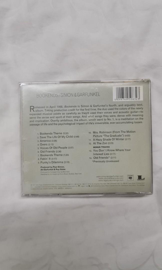 Bookends Simon & Garfunkel, Hobbies & Toys, Music & Media, CDs & DVDs
