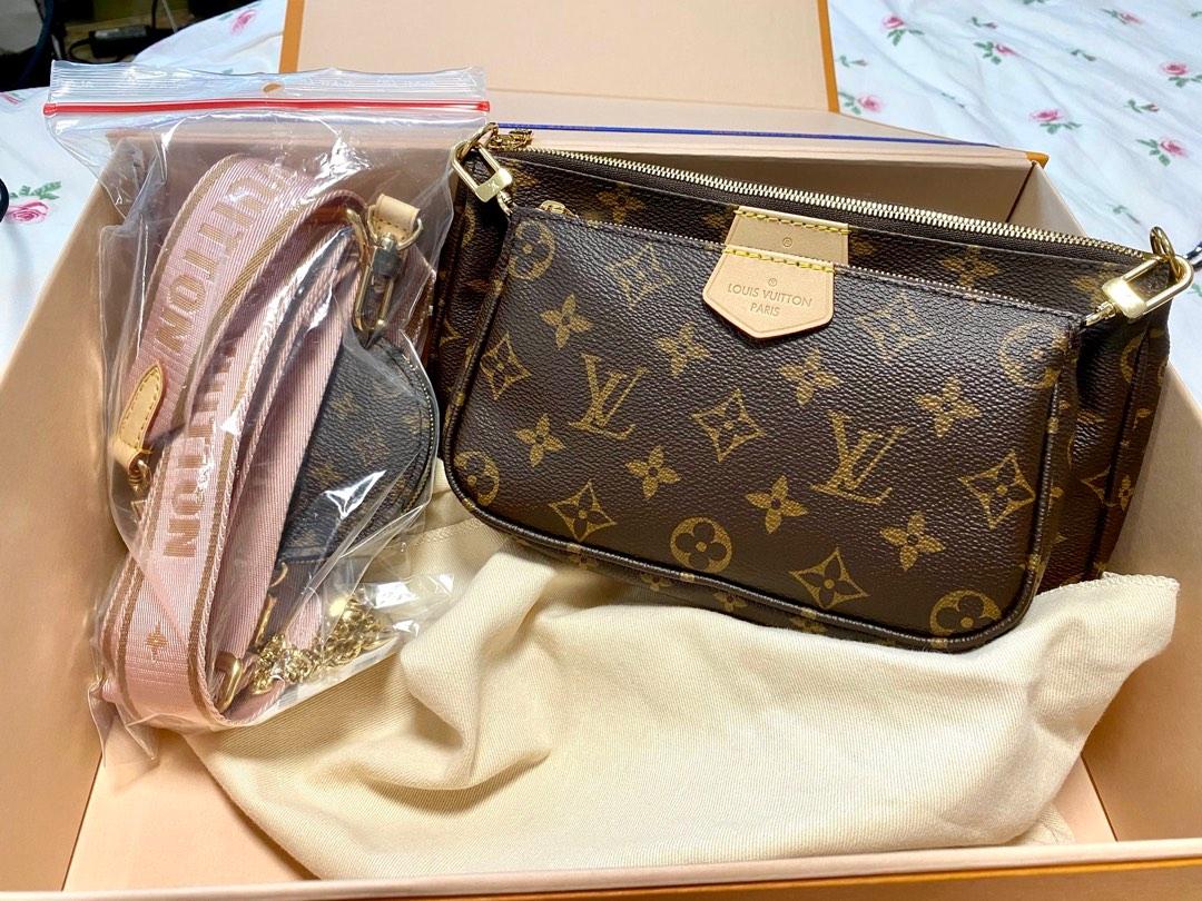 Louis Vuitton, Accessories, Louis Vuitton Multi Pochette Accessoires Canvas  Strap Only Rose Claire