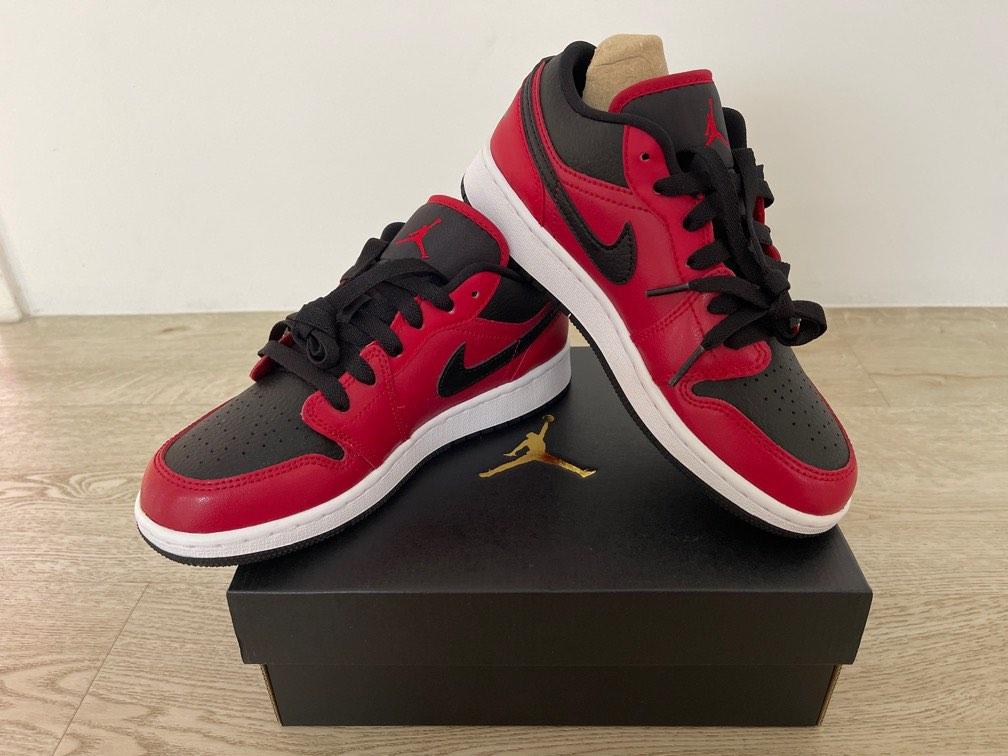 Air jordan 1 low gym red black white store