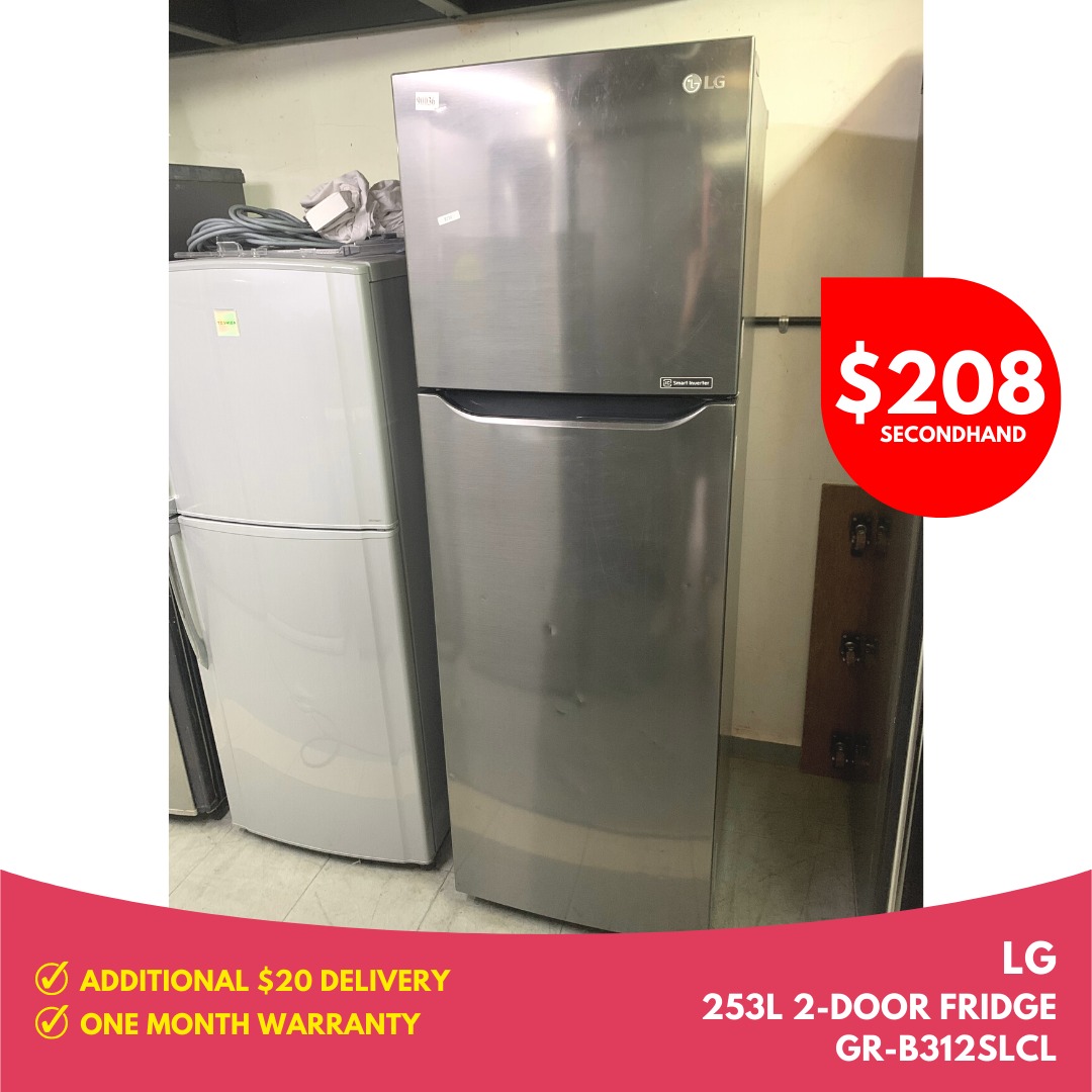 BUY NOW! LG 253L 2Door Fridge_GRB312SLCL (90036), TV & Home