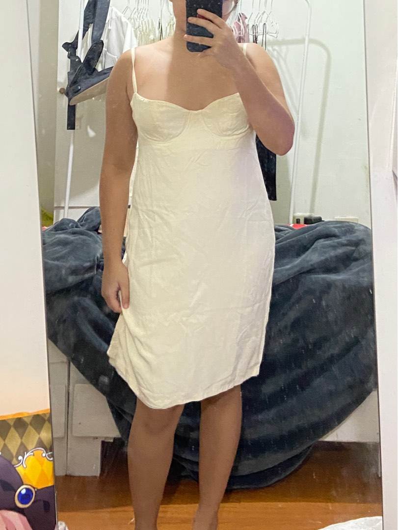 Calvin Klein linen dress /// classy chic casual minimalist dress, Women