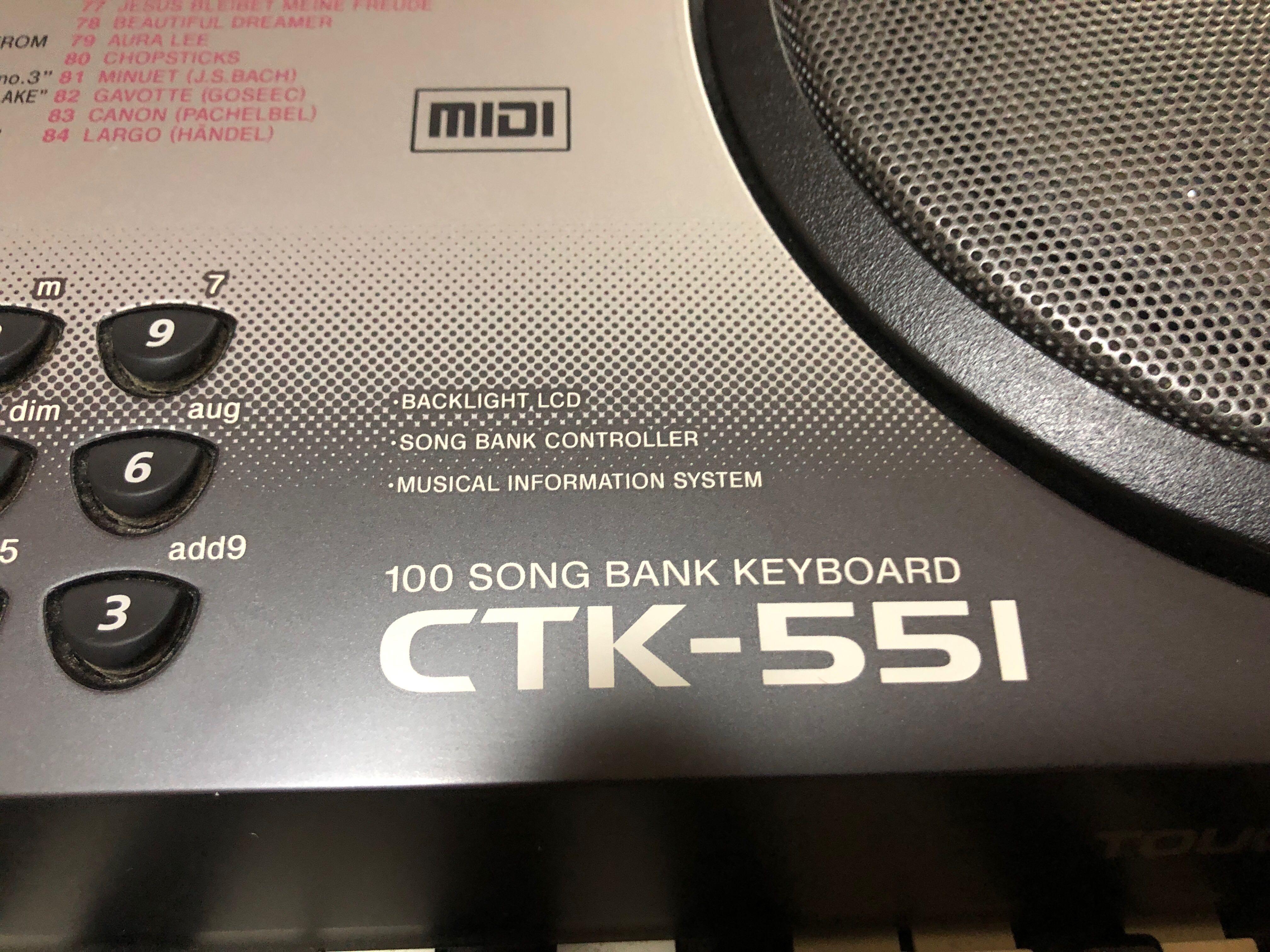 Casio keyboard ctk 551 clearance