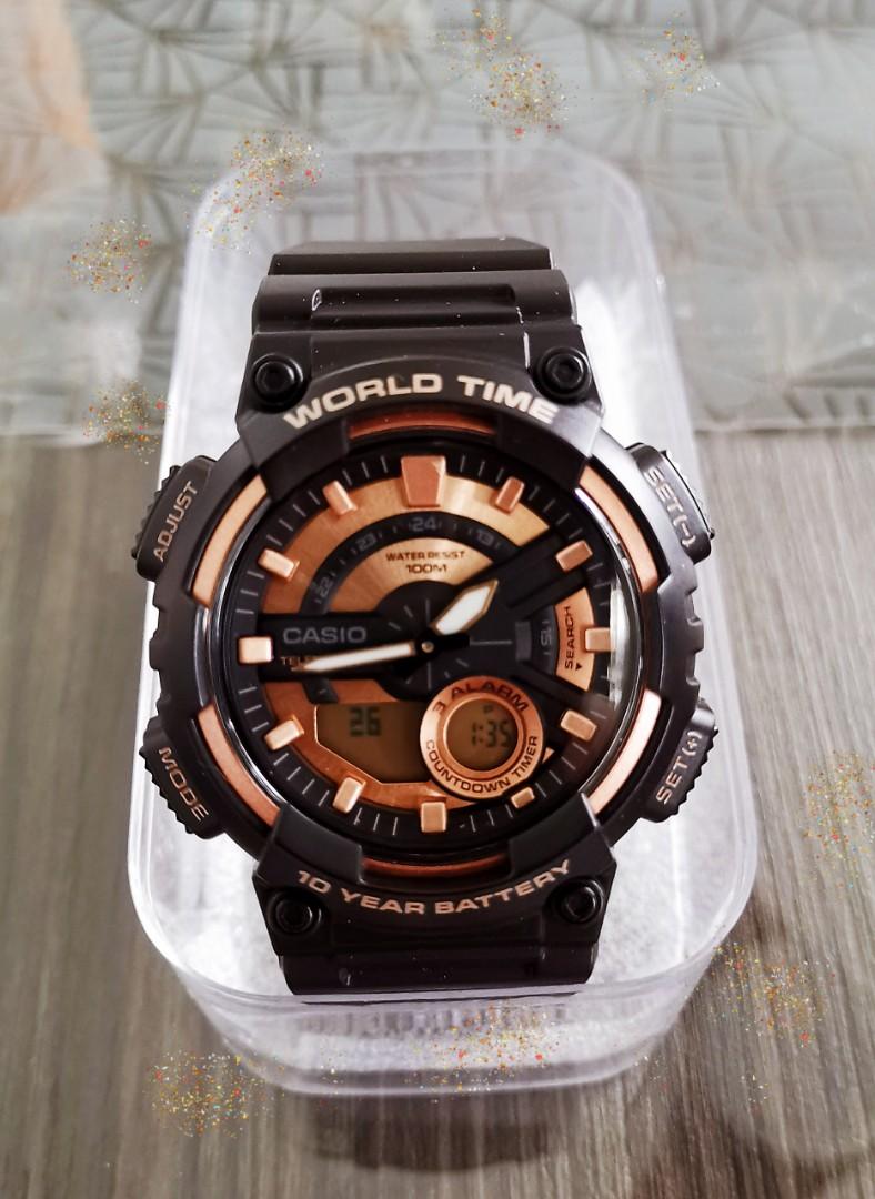 Casio aeq 110 set time analog store