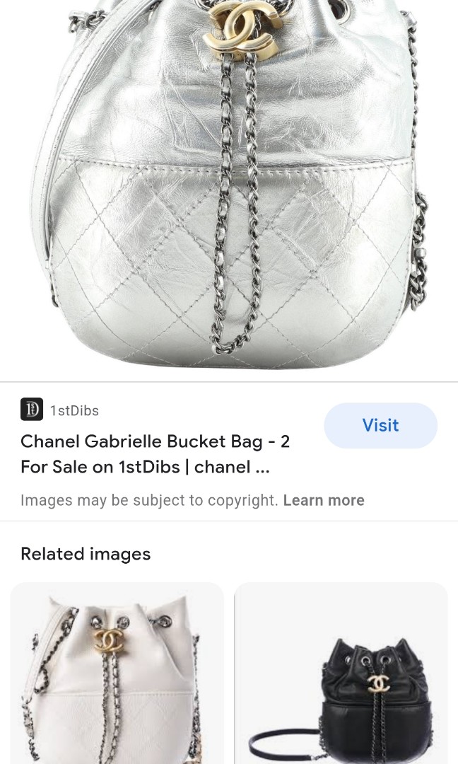 Chanel Gabrielle Medium Hobo Bag Black White For Sale at 1stDibs