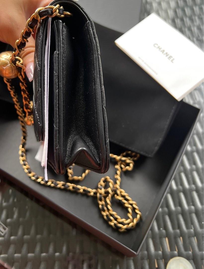 Chanel 22B Wallet On Chain Pearl Crush WOC , Women's Fashion, Bags