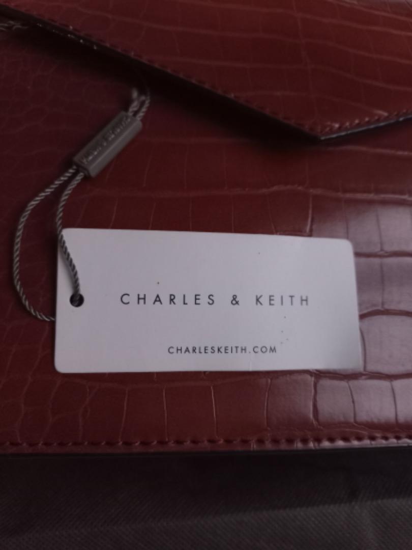 Charles & Keith Angular Flap Crossbody Bag last price posted, Women's