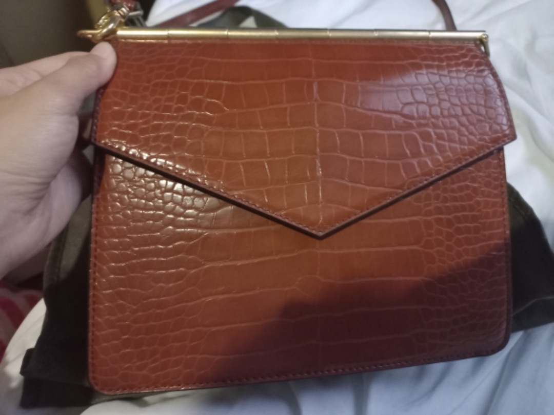 Charles & Keith Angular Flap Crossbody Bag last price posted, Women's