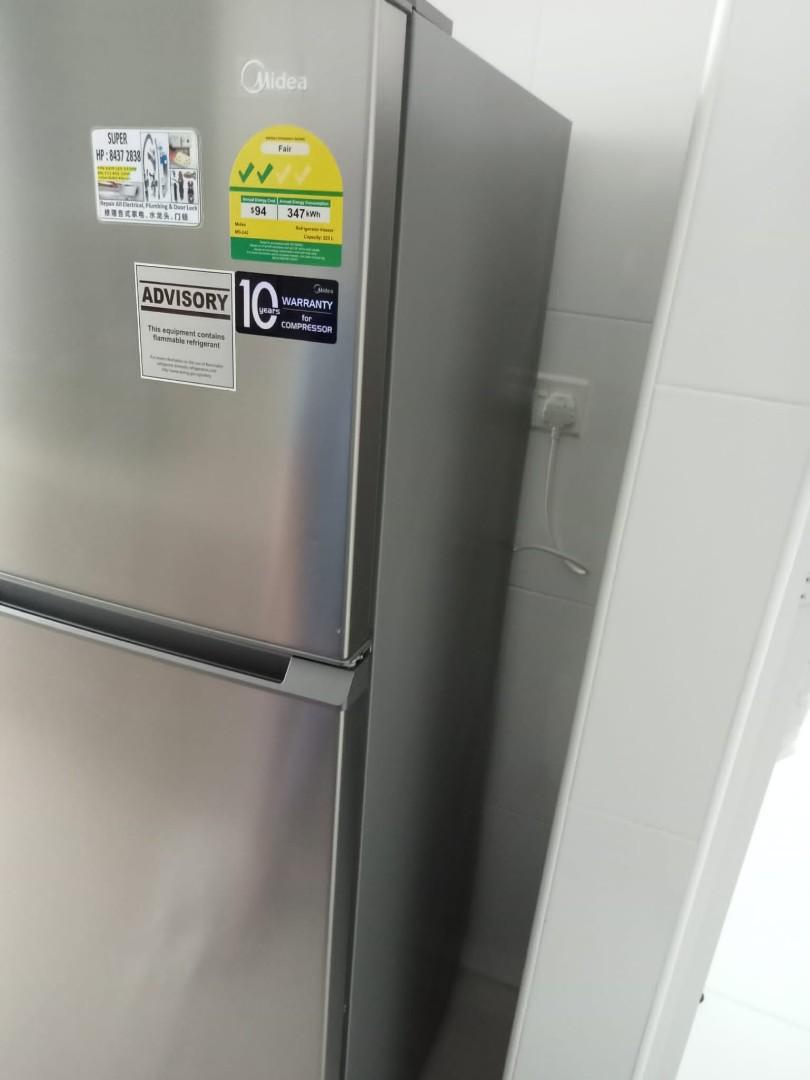 Cheap & Working Fridge Midea, TV & Home Appliances, Kitchen Appliances