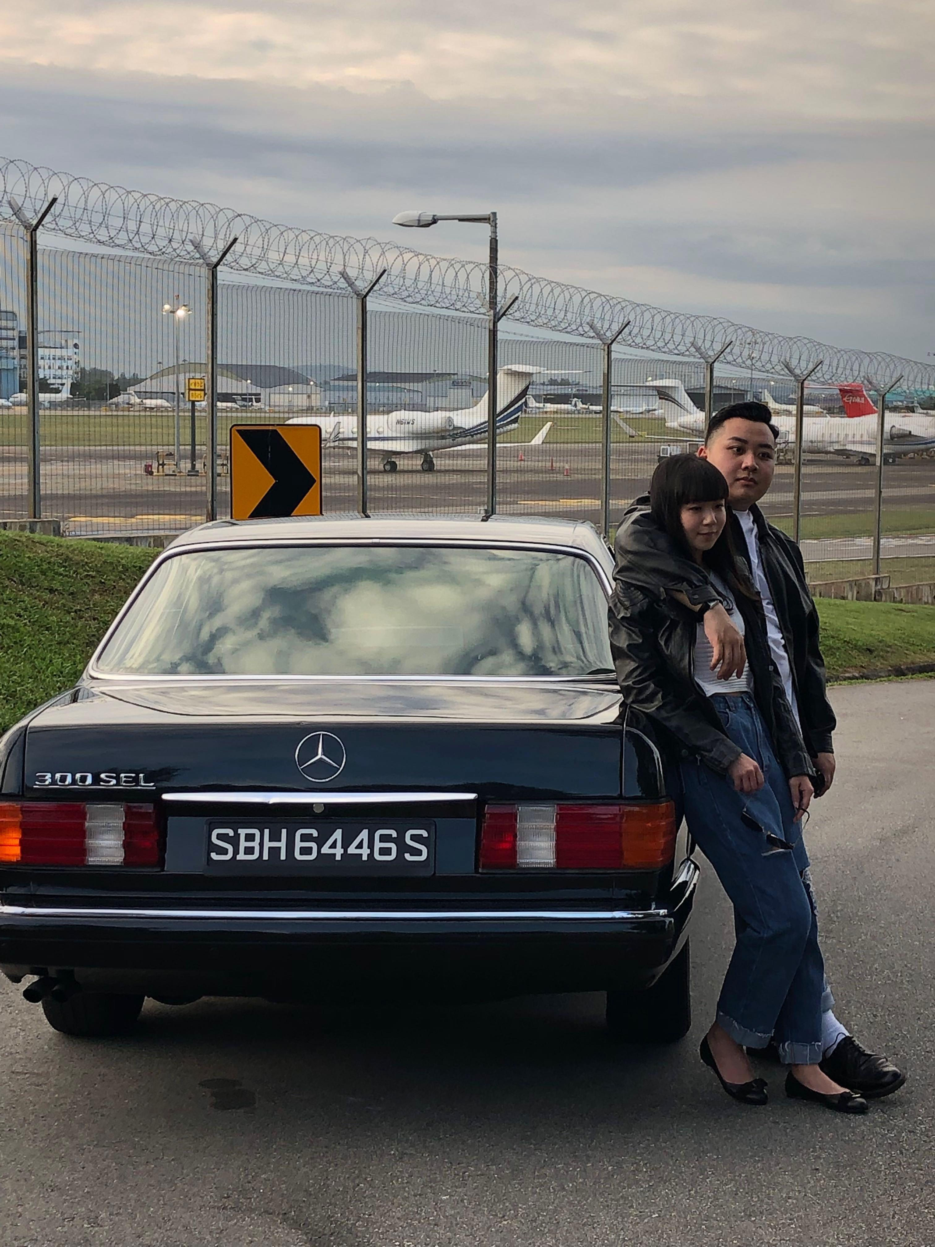 Vintage / Classic Wedding Car Rental (with Driver) Mercedes W126