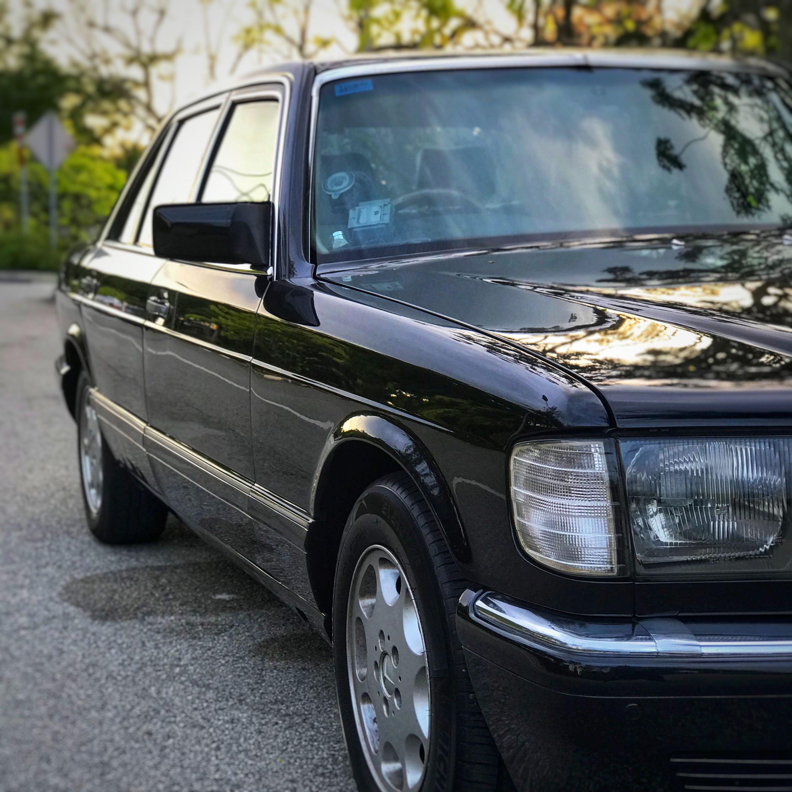 Vintage / Classic Wedding Car Rental (with Driver) Mercedes W126
