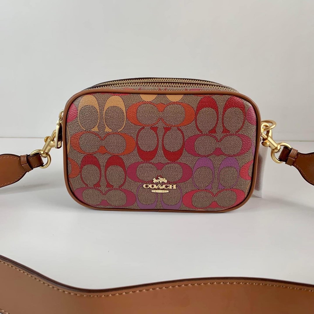 Coach Jes Crossbody 20 in Rainbow Signature, Women's Fashion, Bags