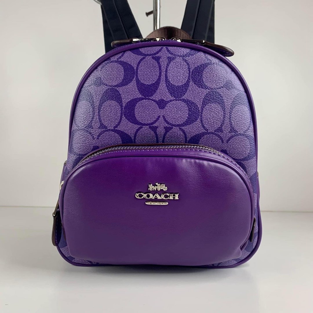 Coach backpack purple deals