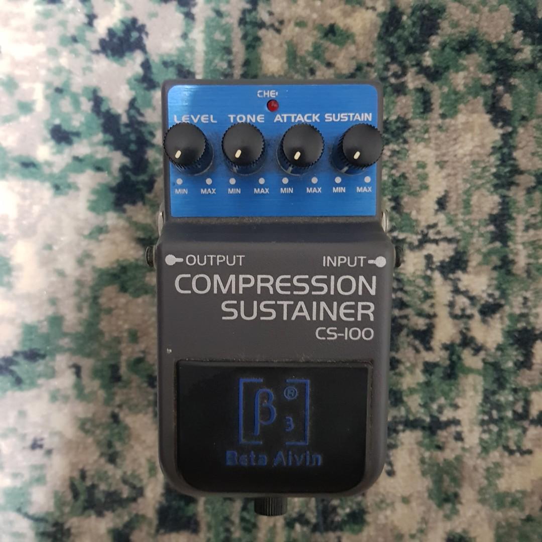 Compressor sustainer pedal, Hobbies & Toys, Music & Media, Musical
