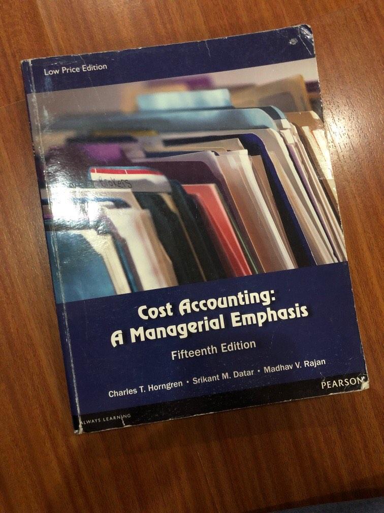 Cost Accounting Book, Hobbies & Toys, Books & Magazines, Textbooks on