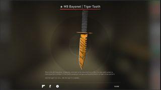 Csgo M9 bayonet tiger tooth fn