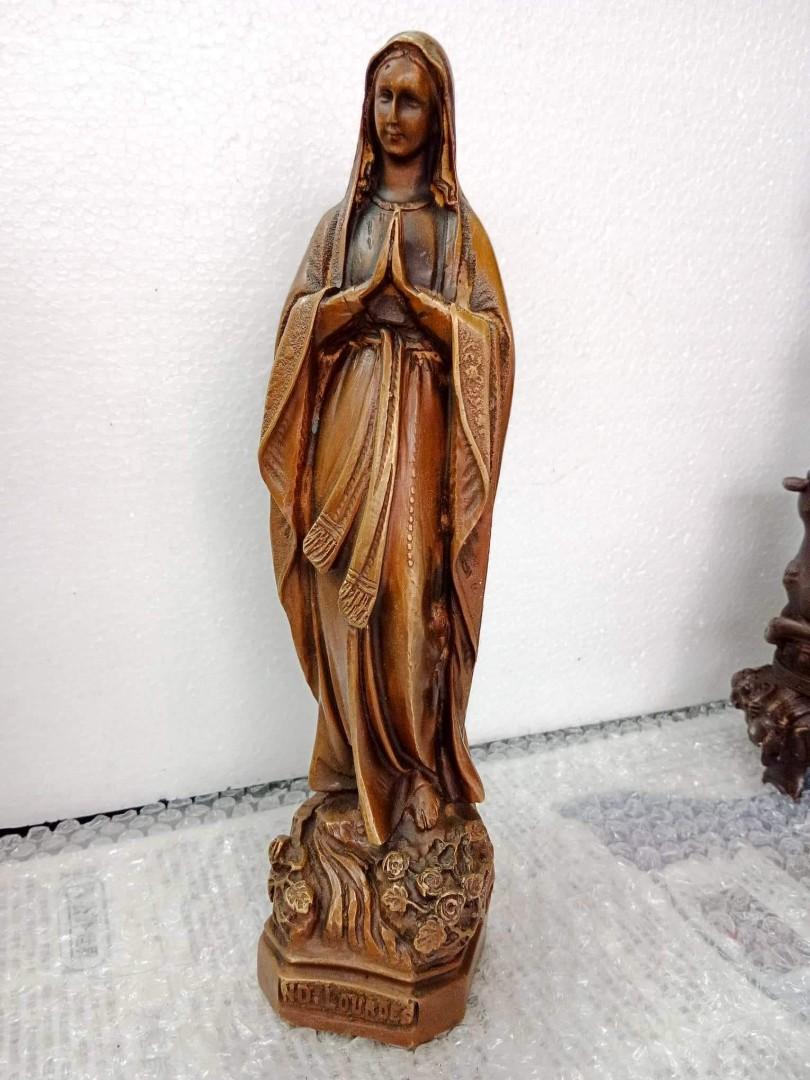 DMVS Virgin Mary Statue Brass, Hobbies & Toys, Memorabilia